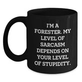 Funny Forester Gifts, I'm A Forester, Black Coffee Mug for Forester Graduation, Unique Gifts from Friends, Family, or Coworkers for Forester Men - Main